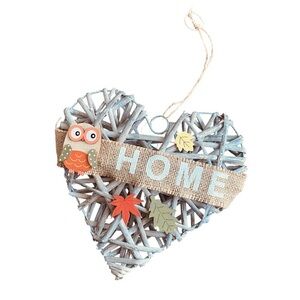 NEW Nanu Nana Drift Wood Fall Heart Door Hanger